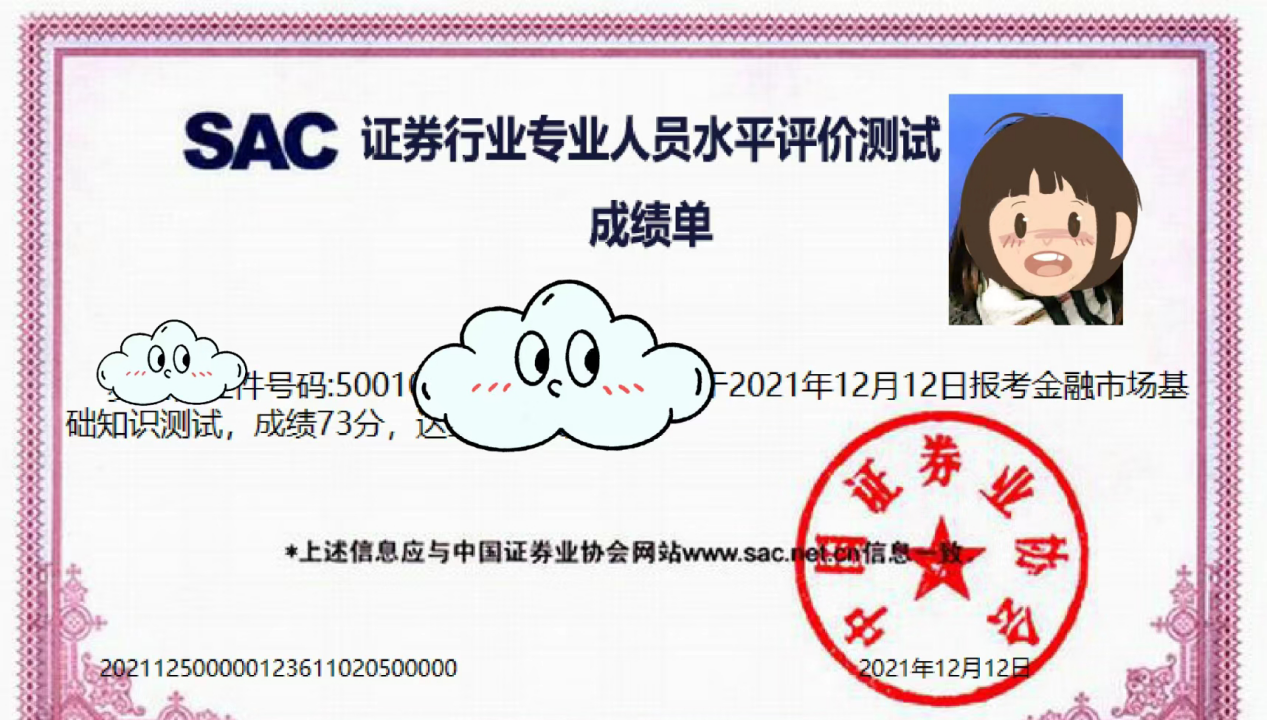 证券从业资格成绩合格(证券从业资格成绩合格如何写简历呢)